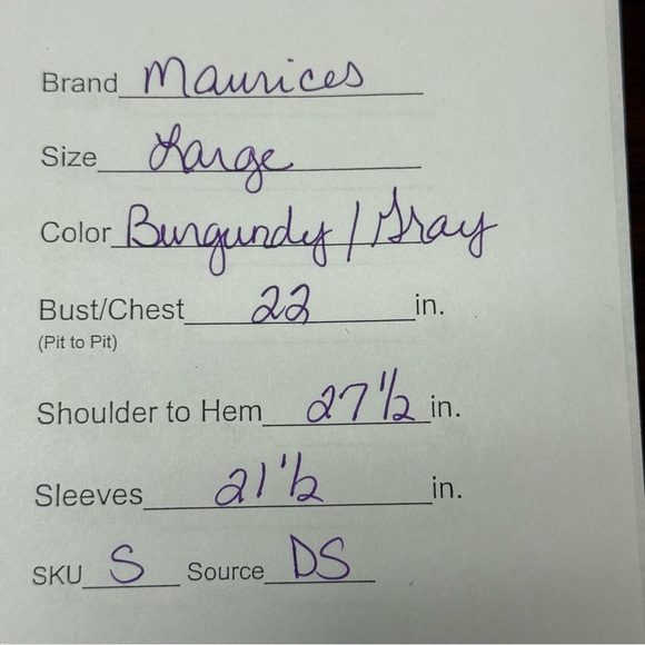 Maurices L Boho Floral Paisley Print V-Neck Tunic Blouse 3/4 Sleeve Top - Picture 9 of 9